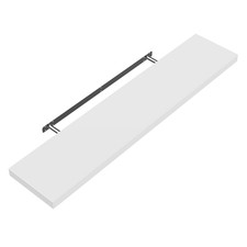 B-Ware Schweberegal 90cm matt weiß Regal Wand Deko Möbel 