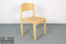 2 Schöne Essstühle Vintage Stühle Stapelstühle Retro Massivholz Stuhl Chairs