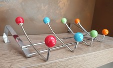 RETRO ATOMAR SPUTNIK STIL ÜBER TÜRHAKEN AUFHÄNGER RACK 8 HAKEN 