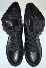 DAMEN M&S COLLECTION BREITE PASSFORM SCHNÜRSTIEFELETTEN FLACHE STIEFELETTEN GRÖSSE 6 1/2 SCHWARZ