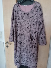 Kleid Lagenlook rosa schwarz Gr. 48/50/52 Shirt, Oberteil, Longshirt, Blumen