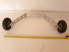 Großes Modellmetall Unterwagen mit 5" Lufträdern Reifen Segelflugzeug Schlepper