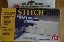 STITCH Master Mini Hand Reise Nähmaschine nähen Batterie Garne Set aus TV DIY