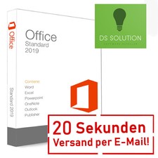 Microsoft Office 2019 Standard für Windows 10/11 kein Abo Key