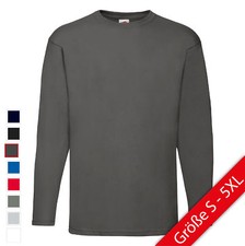 Fruit of the Loom Valueweight Long Sleeve T Shirt Langarm FOL