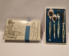 NB WMF Cromargan 4-tlg. Max Und Moritz Kinderbesteck Set Messer Gabel Löffel