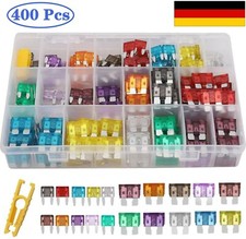 400 KFZ SICHERUNGEN IM SET 2 - 40A, 11+19 MM, AUTO FLACHSICHERUNGEN SORTIMENT