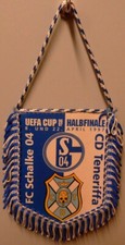 Wimpel / Banner + FC Schalke 04 UEFA Cup 1997 Halbfinale gegen CD Teneriffa (95)