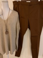 H+M schmale 7/8 Hose Slacks Anzughose Business Gr.50 neu mit Etikett