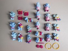 HAPPY HIPPOS IM FITNESSFIEBER  1990  D  Konvolut  20 Hartplastik Figuren   Ü Ei