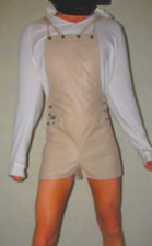  G-Star Lederlatzhose Echtleder Leder Latzhose Lederoverall Overall Lederhose 