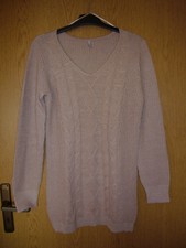 Longpullover braun beige altrose Größe S Neu