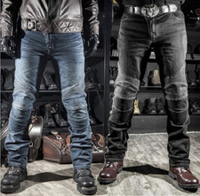 Herren KOMINE Motorradhose Motorrad Jeans Hose Schutz Rennhose Draussen Hosen