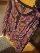  Bluse/Tunika langarm  Gr. 40 n e u dunkelrot-pink  Paisleymuster  TAIFUN