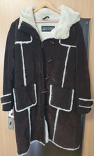 Damen Wintermantel, Größe 46, echt Leder, Webpelz, wenig getragen, guter Zustand