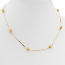 24k Gold einstellbar Halsband Halskette Mode Juwelier präsentiert in Geschenk Box