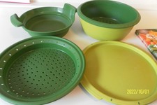 Tupperware Micro Gourmet  Dampfgarer für die Mikrowelle mit Kochbuch