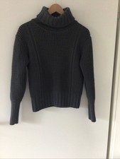 Strenesse Damen Pullover Rollkragen L (40/42) 100% Schurwolle, Grau, gebraucht.