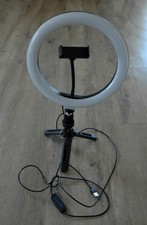 Selfie LED Ringlicht Ringleuchte Bi-Color Handyhalter/Klemme verstellb.Stativ
