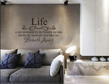 Wandaufkleber Wandbild Aufkleber Wohnkultur Leben gemessen Momente Atem UK 157