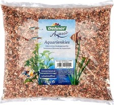 Dehner Aqua Aquarienkies, Edelkies, Körnung 3 - 5 mm, 5 kg, braun/grau