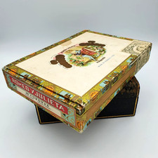 VINTAGE HOLZ LEERE ZIGARRENBOX VINTAGE ROMEO Y JULIETA HABANA