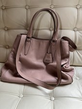 ?ABRO  Original Adria genarbtes Kalbsleder Tasche Shopper Business Nude Rosè?
