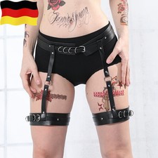 Punk Sexy Frauen Leder Hosenträger Strumpfband Erotik Bondage Straps Spielzeug