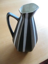 Vintage,50er Jahre Keramik Vase Modell 110/1,gestreift,mit kleiner Beschädigung