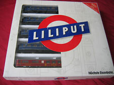 Liliput H0 Art.-Nr. 844 DC 5-tlg. Wagen-Set DB, neuwertig /unbespielt in OVP