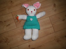 handmade Hase Osterhase Hasenmama getrickt Unikat 44 cm groß