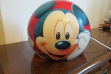 Walt Disney Kinderzimmer Lampe Mikey Mouse  stabil Kunststoff Disney Tischlampe