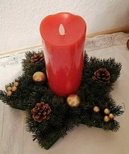 Lumida Stern gesteck flammenlos Kerze QVC Elambia Weihnacht Advent