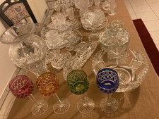 Konvolut 30+ Kristallgläser, Schalen und Vasen