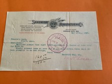 U.S. Sandwich Manufacturing Co Pferdemäher Heulader 1905 Quittung R40072