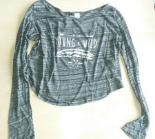 Langarm-Shirt grau Gr. XS v. H&M
