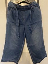 Mädchen neu ohne Etikett blau zugeschnittene Jog-Jeans Alter 12-13