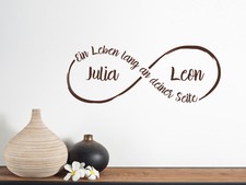 Ein Leben lang Unendlichkeit Hochzeit Deko Schlafzimmer Wandaufkleber/WandTattoo
