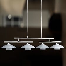 Wofi Pendelleuchte Santa Fee 4-flg Nickel Ausleger verstellbar Glas Alabaster 