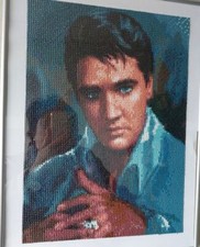 Elvis Diamant Bild mit Rahmen