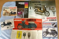 6x reklame prospekt DDR Zweirad Simson schwalbe Roller WERBUNG  Sr 50 80 Scooter