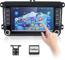 Für VW Golf 5 6 Passat Touran Polo Tiguan 7" Autoradio Android 10 GPS NAVI 2DIN