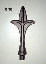 10 x Metall Schweißbare Schiene Kopf Schmiedeeisen Enden Tore Geländer Zaun