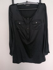 Airfield Schlupf-/Tunikabluse Blusenshirt Longbluse Business Gr.38/40  schwarz  