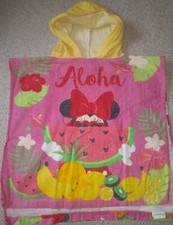 Poncho Badetuch Kinder Minnie Mouse ? Frottee Badehandtuch Kapuze Disney