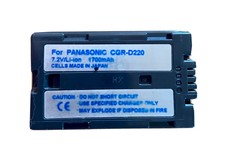 Original Panasonic CGR-D220 Li-ion Li-Ionen-Akku Accu Battery Pack Batterie