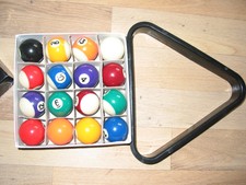 Kinder BILLARD Kugeln und Start Dreieck