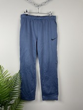 Nike Herren Jogginghose Gr. L Blau Tec Sporthose Trainingshose S8