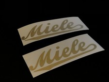 2x Miele Moped Mofa Aufkleber Tank Seitendeckel Logo K50 K51 K52 K53 G/Sport 