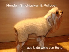 Hundin-Strickjacken Hundin-Pullover aus Unterwolle vom Hund für den Hundin (1)